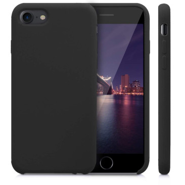 Coque iPhone 7 Silicone Noir