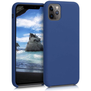 Coque iPhone 11 Pro Silicone Gel Bleu Marine