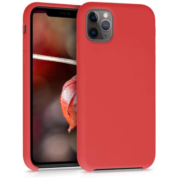 Coque iPhone 11 Pro Max Silicone Gel Rouge