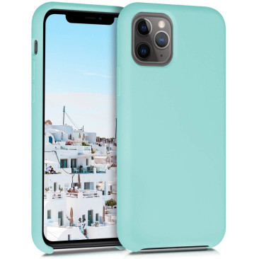 Coque iPhone 11 Pro Silicone Gel Turquoise