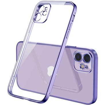 Coque iPhone 12 Mini Metal Clear Purple