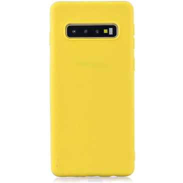 Coque Samsung Galaxy S10 Yellow Matte Flex
