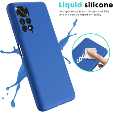 Coque Xiaomi 12T Silicone Liquide Bleu
