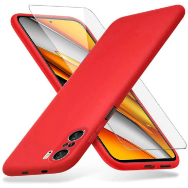 Coque Xiaomi Poco F3 Red Matte Flex