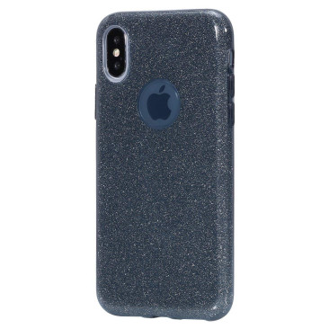 Coque iPhone XS Glitter Protect Noir