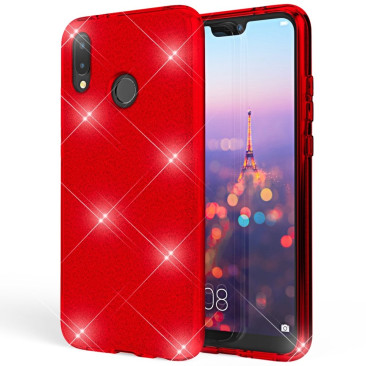 Coque Huawei P30 Lite Glitter Protect-Rouge