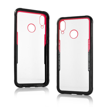 Coque iPhone XS Clear Protective Rouge
