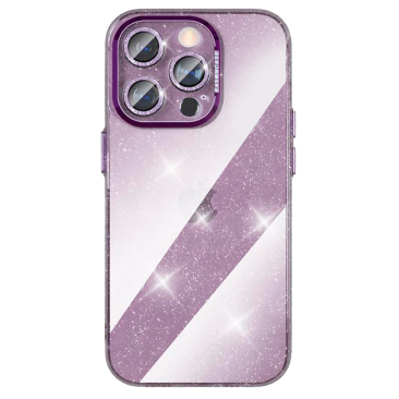 Coque iPhone 13 Pro Max Clear Diamonds Purple