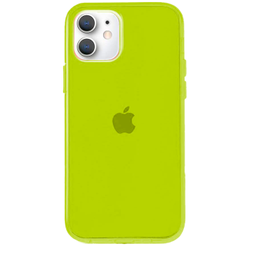 Coque iPhone XS Clear Hybrid Fluo Jaune