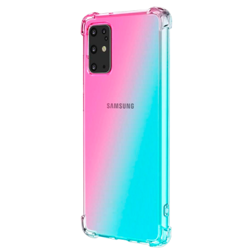 Coque Samsung Galaxy S20 Clear Shock Gradient Pink Blue
