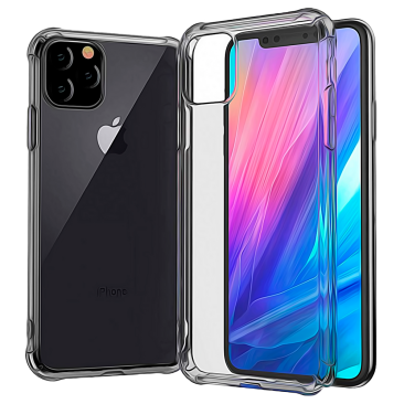 Coque iPhone 11 Pro Max Black Clear Shock