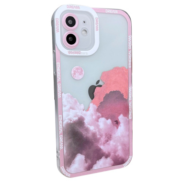 Coque iPhone X Cloud-Pink