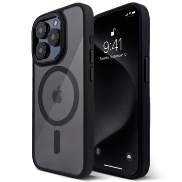 Coque iPhone 12 Pro Urban Metal Magsafe-Black