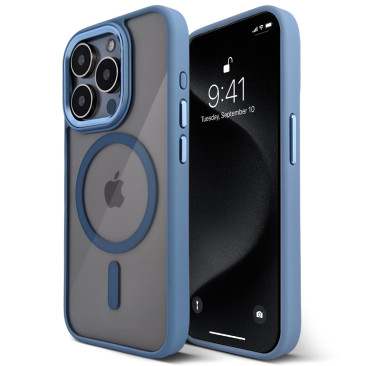 coque-iphone-15-pro-urban-metal-magsafe-blue