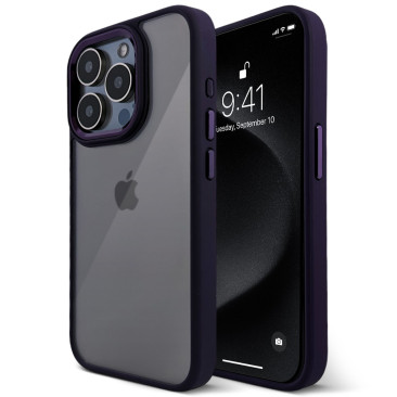 Coque iPhone 14 Pro Urban Metal Protect Deep Purple