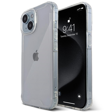 Coque iPhone 15 Strong Clear Hybrid