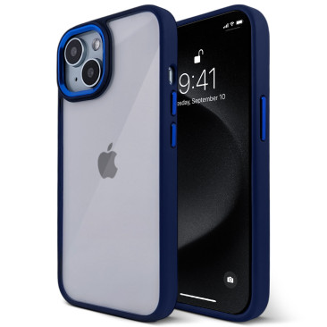 Coque iPhone 13 Urban Metal Protect Blue Rainbow