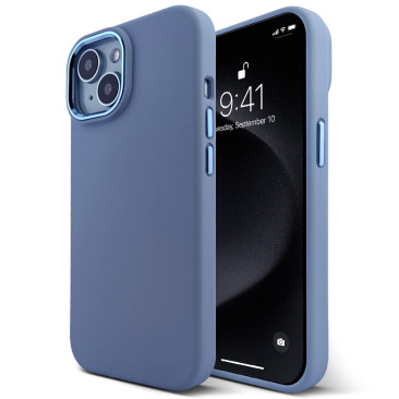 Coque iPhone 15 Comfy Mate-Blue