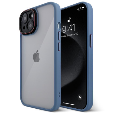 Coque iPhone 15 Plus Urban Metal Dark-Sky Blue