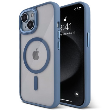 coque-iphone-14-urban-metal-magsafe-blue