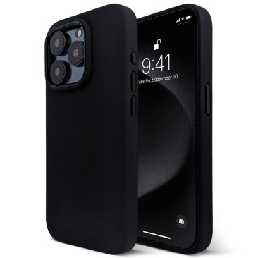 Coque iPhone 15 Pro Max Comfy Mate-Black