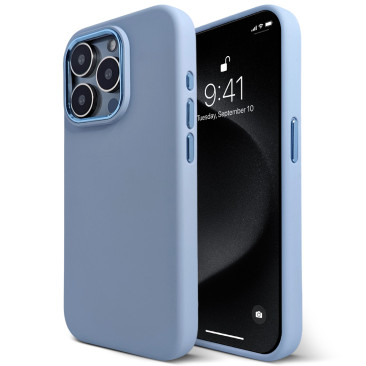 Coque iPhone 15 Pro Comfy Mate-Blue