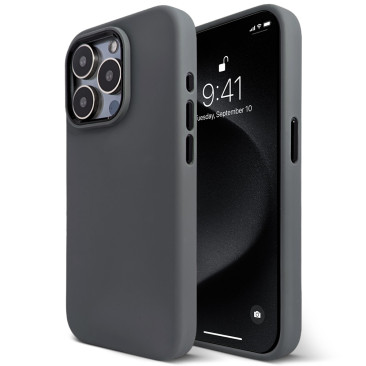 Coque iPhone 15 Pro Comfy Mate-Grey