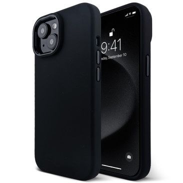 Coque iPhone 15 Plus Comfy Mate-Black