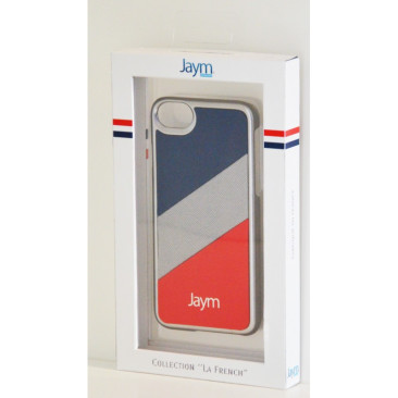 Coque iPhone X Metal Made in France Bleu