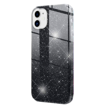 Coque iPhone 12 Pro Max Glitter Protect Noir