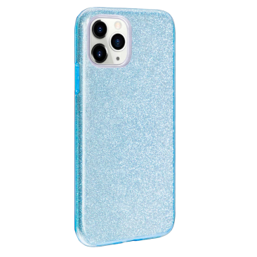 Coque iPhone 12 Pro Max Glitter Protect Bleu