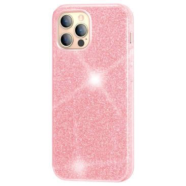 Coque iPhone 12 Pro Max Glitter Protect Rose
