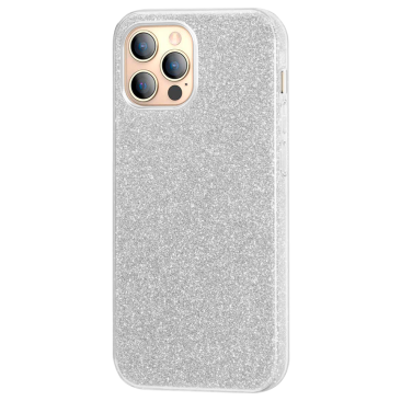 Coque iPhone 13 Pro Max Glitter Protect Argent