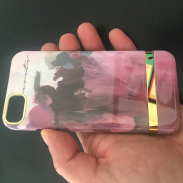 Coque iPhone X Pink Drawing