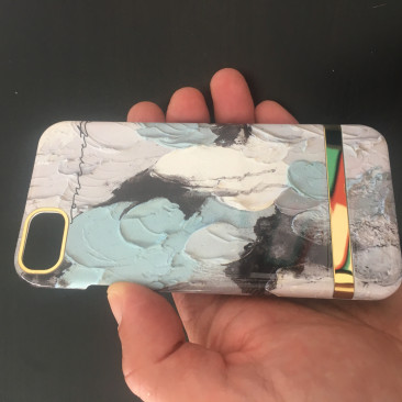Coque iPhone XS Blue Drawing
