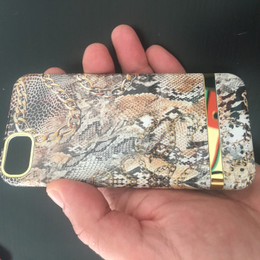 Coque iPhone XS Gold Snake