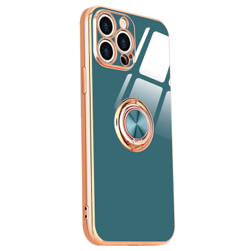 Coque iPhone XR Luxury Ring Gray
