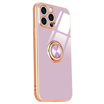 Coque iPhone X Luxury Ring Purple