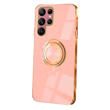 Coque Samsung Galaxy A04S Luxury Ring Pink