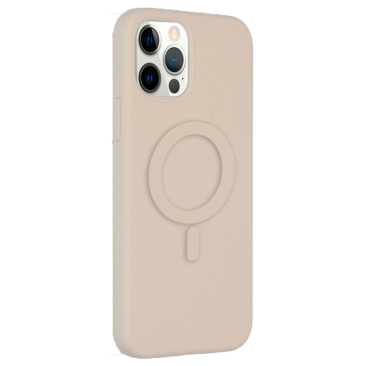 Coque iPhone 13 TPU Compatible MagSafe-Beige