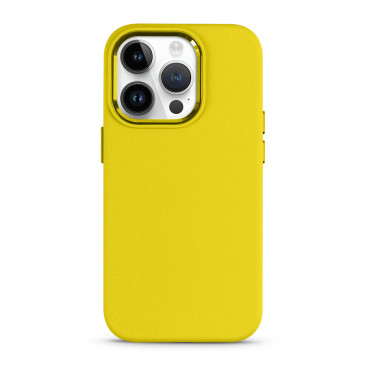 Coque iPhone 14 Comfy Mate-Yellow