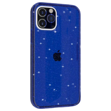 Coque iPhone 13 Pro Max No Shock Glitter Blue