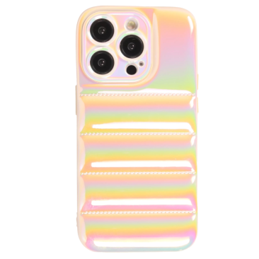 Coque iPhone 13 Pro Max Puff Case Laser-White