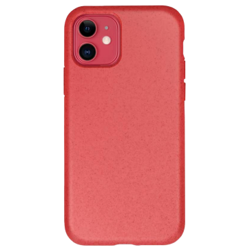 Coque iPhone 12 Mini Silicone Biodégradable Rouge