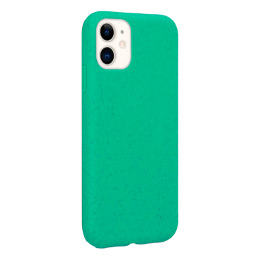 Coque iPhone 12 Mini Silicone Biodégradable Vert