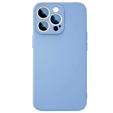 Coque iPhone SE 2022 Silicone Liquide Bleu Lila